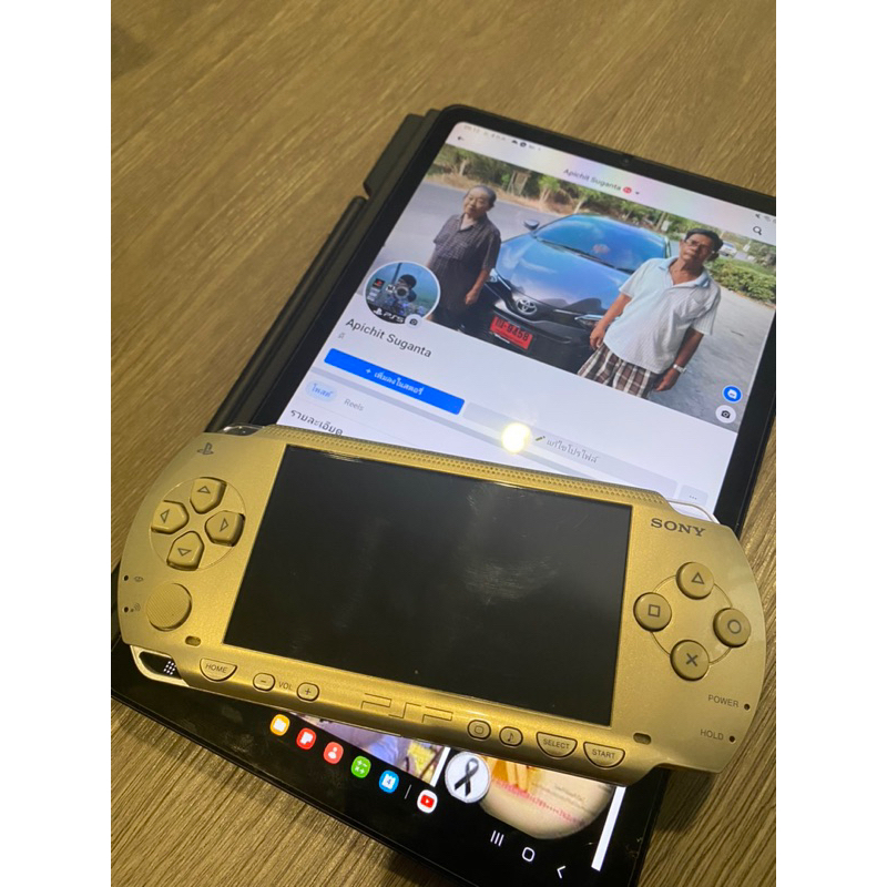 สินค้ามือสอง PSP 1000 สีทอง ของแท้ พร้อมเล่น เมม 64GB
