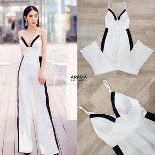 arada-Jumpsuit Jumpsui ขายาวสีขาว งานสวย งานดีมากบอกเลย