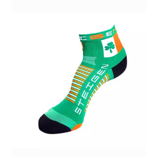 STEIGEN RUNNING SOCKS 1/4 LENGTH ลาย FLURO IRISH - ถุงเท้าวิ่ง เนื้อผ้ายืดหยุ่น