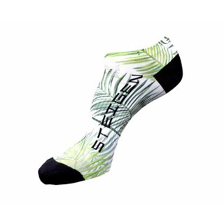 STEIGEN RUNNING SOCKS ZERO LENGTH ลาย PALM TREE - ถุงเท้าวิ่ง เนื้อผ้ายืดหยุ่น