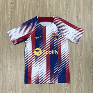 เสื้อบอล Barcelon บาซ่า  2023/2024ใหม่ล่าสุดเนื้อผ้าโพลีเอสเตอร์ เกรดแฟนบอล AAA