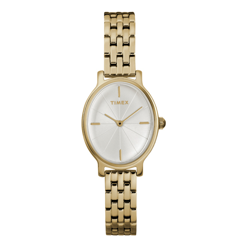 Timex TW2R94100 Milano นาฬิกาข้อมือผู้หญิง สายสแตนเลส Gold Tone หน้าปัด 24 มม.