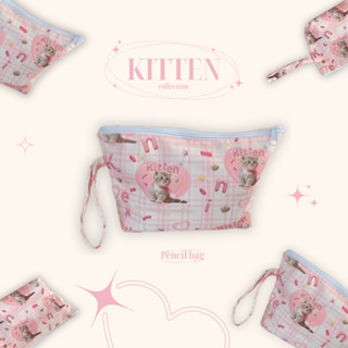 ✨🌷🦴 New collection Kitten กระเป๋าดินสอ กระเป๋าอเนกประสงค์ กระเป๋าเครื่องสำอาง