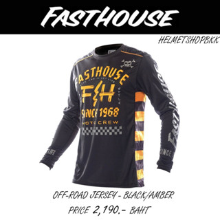 เสื้อแขนยาว  FASTHOUSE OFF-ROAD JERSEY BLACK AMBER