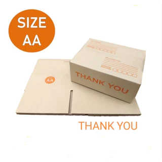 กล่องพัสดุ กล่องไปรษณีย์ AA กล่องThank you และลายแดง