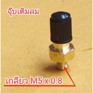 จุ๊บเติมลม ถังแรงดันไนโตรเจน ของปั๊มน้ำ HITACHI MITSUBISHI เกลียวเท่าน๊อตอุุดรูเดิม จำนวน 1 ชิ้น
