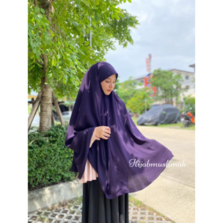 ฮิญาบกุ๊กไก่HIJAB (แบบยาวปิดข้อมือ) ผ้าคลุมหัวมุสลิมะห์ ผ้าคลุมหัวอิสลาม ฮิญาบสวมสำเร็จ