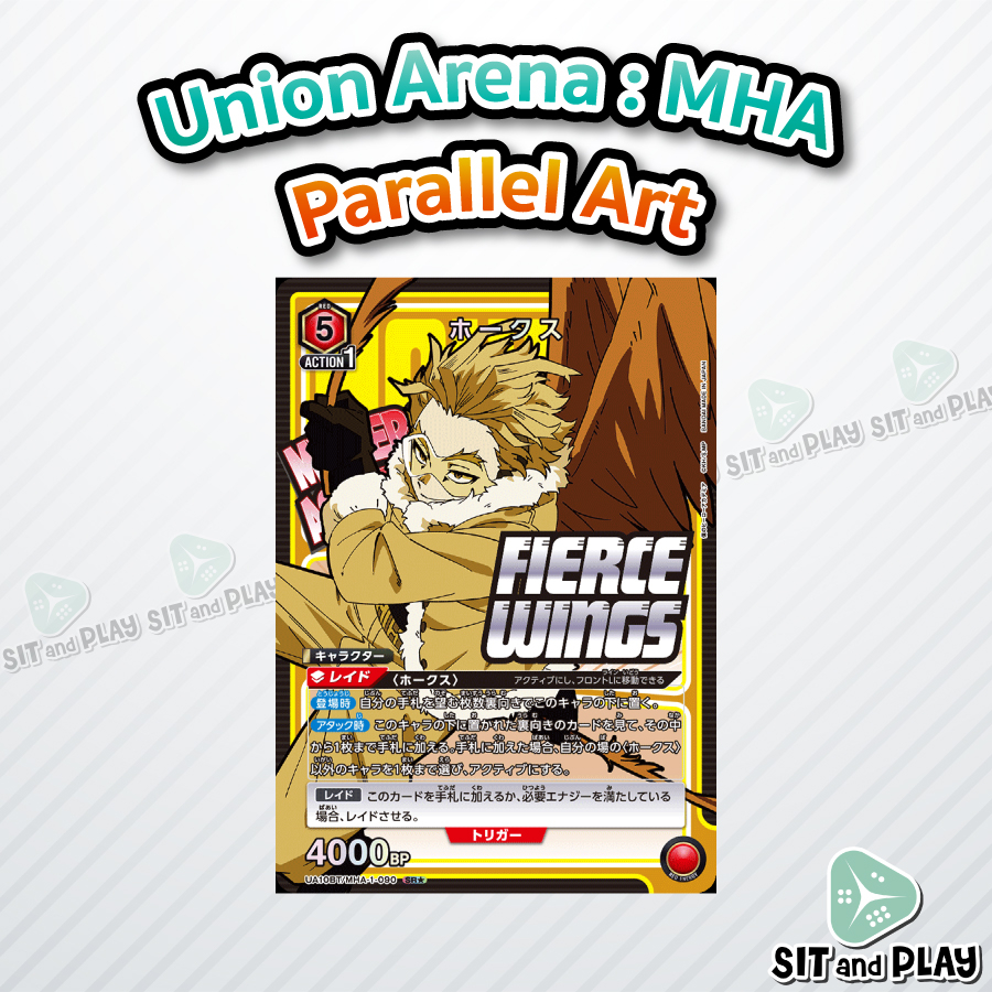 Hawks ระดับ PA [UA10BT/MHA-1-090 SR] Character แดง - Union Arena