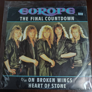 แผ่นเสียง SINGLE EUROPE  THE FINAL COUNTDOWN (บันทึกเสียงดีมาก)