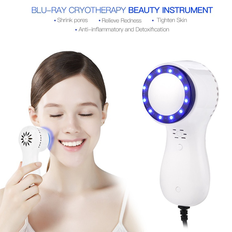 ของแท้ เครื่องไครโอเย็น รุ่นใหม่ ปี2025 เครื่องนวดหน้าแสงสีฟ้า Cooling Blue Massager Cryo เครื่องไครโอ ไครโอ ไครโอเย็น