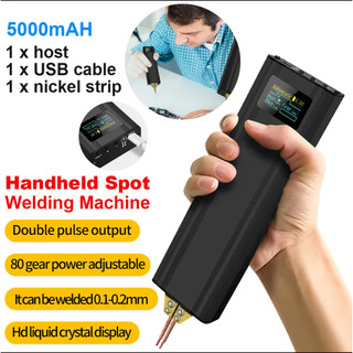 Spot เครื่องเชื่อมมือถือแบบพกพา Mini Spot Mesin Las Listrik นิกเกิลแผ่นชาร์จ Type-C ทนทาน18650เครื่องเชื่อมจุดไฟแบตเตอรี