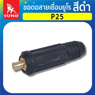 ข้อต่อสายเชื่อมยูโร P25,P50,P70 สีดำ