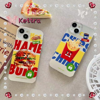 💜Kettra💜ป้องกันการหล่น ขอบเต็ม iPhone 11 14 pro max การ์ตูน ความคิดสร้างสรรค์ เส้นขอบโปร่งใส case for iPhone 12 13