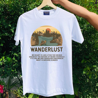 (พร้อมส่ง) เสื้อยืด WANDERLUST - ผ้า Cotton100%