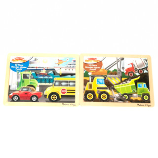 MELISSA &amp; DOUG จิ๊กซอว์ไม้ 12 ชิ้น