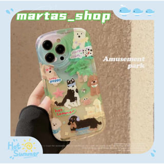 ❤️ส่งของขวัญ❤️ เคสไอโฟน 11 12 13 14 Pro Max การ์ตูน ลูกสุนัข ความนิยม แฟชั่น ความคิดสร้างสรรค์ Case for iPhone สาวน่ารัก