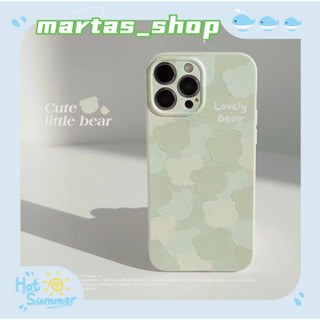 ❤️ส่งของขวัญ❤️ เคสไอโฟน 11 12 13 14 Pro Max หมีน้อย กราฟฟิตี ความนิยม ฤดูร้อน เรียบง่าย Case for iPhone สาวน่ารักหัวใจ