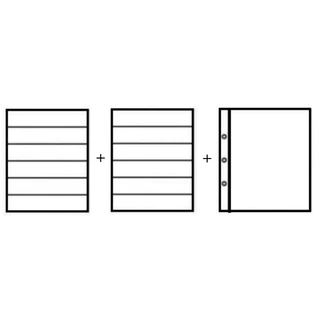 AAP - ( แบบใส ) แผ่นเก็บแสตมป์ - ขนาด A4 คุณภาพดี มีให้เลือก 1 - 7 ช่อง - แผ่นใส่แสตมป์ แผ่นสะสมแสตมป์ แผ่นเติม ไส้เติม