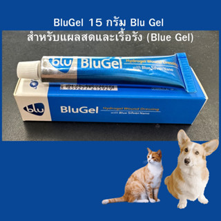 BluGel 15 กรัม Blu Gel สำหรับแผลสดและเรื้อรัง (Blue Gel