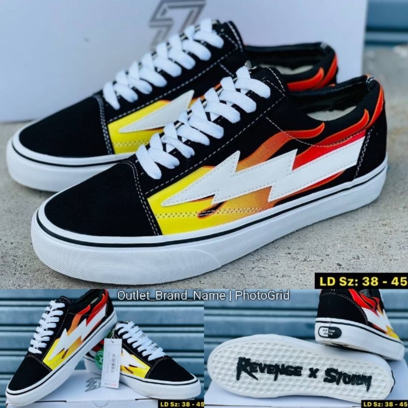 รองเท้า Vans Old Skool Revenge Storm ลายไฟ ชาย หญิง สินค้าใหม่มือ 1 ( พร้อมส่ง ของแท้💯 )