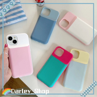 🔥สไตล์ใหม่🔥เคสไอโฟน iphone 11 14 Pro Max เรียบง่าย สีเย็บ สีทึบ ขอบเต็ม ป้องกันการตก iphone 12 13 Pro Case for iPhone