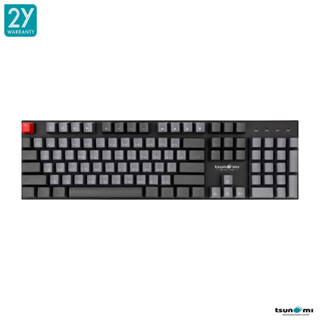 คีย์บอร์ดเกมมิ่ง Tsunami MK-02 Plus Pro 104Keys Mechanical Gaming Keyboard รับประกันสินค้า 2 ปี [G7145]