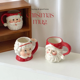 แก้วซานต้า คริสต์มาส มัคเซรามิค santa claus mug | faryheyz