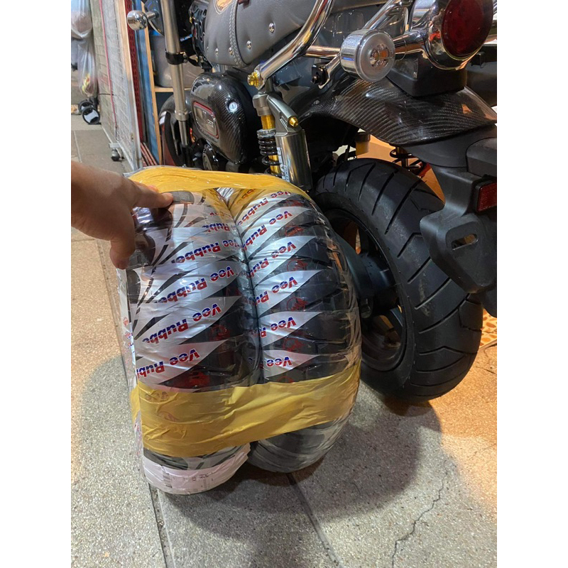 ยาง scooter ขอบขาว 12” vespa Giorno  Dax125 monkey 125