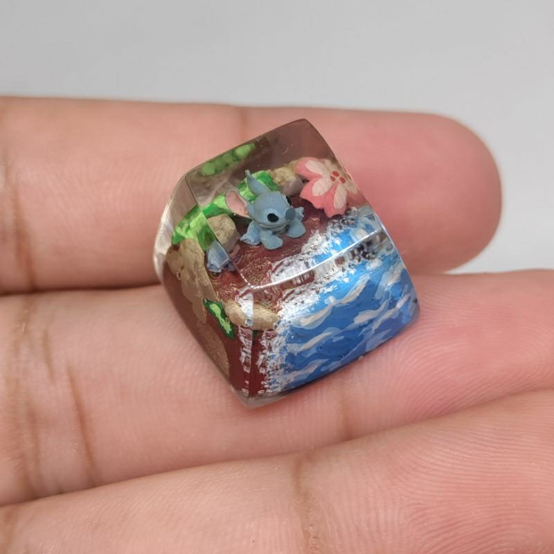 (artisan keycap)คีย์แคปน้องสติช คีย์แคปแฮนด์เมด
