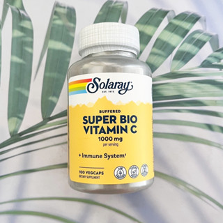 วิตามินซีธรรมชาติ Super Bio C Buffered Time Release 100 Veg Capsule (Solaray®)