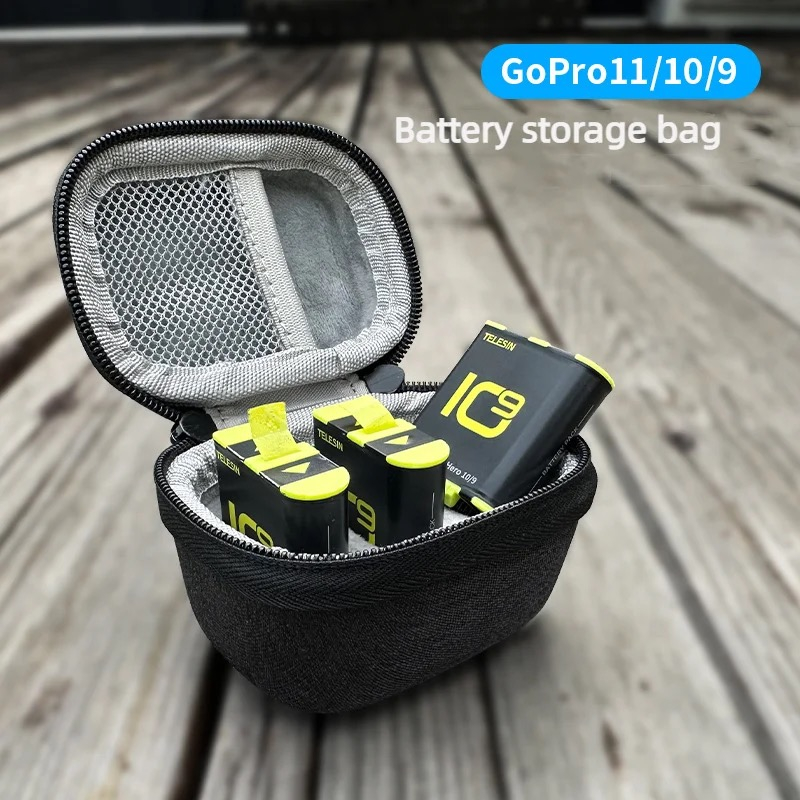 กระเป๋าเก็บแบตเตอรี่ GoPro 12/11/10/9/8/7/6/5 Battery Storage Bag Case SD/TF Protection Box