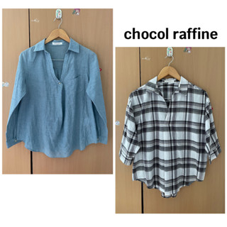 เสื้อมผู้หญิงแบรนด์ chocol raffine แท้💯%มือ2รายละเอียดเพิ่มเติมด้านล่างค่ะ