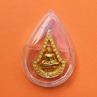 เหรียญ พระศรีศากยมุนี วัดสุทัศนเทพวราราม กรุงเทพ 2543 เหรียญชุบทองลงยา สูง 3 เซน พร้อมตลับเดิม รับประกันเหรียญแท้