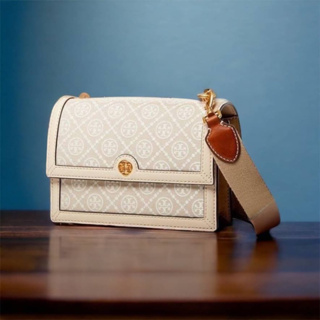 Tory Burch T monogram Jacquard Shoulder Bag ของแท้ 100% จาก shop usa