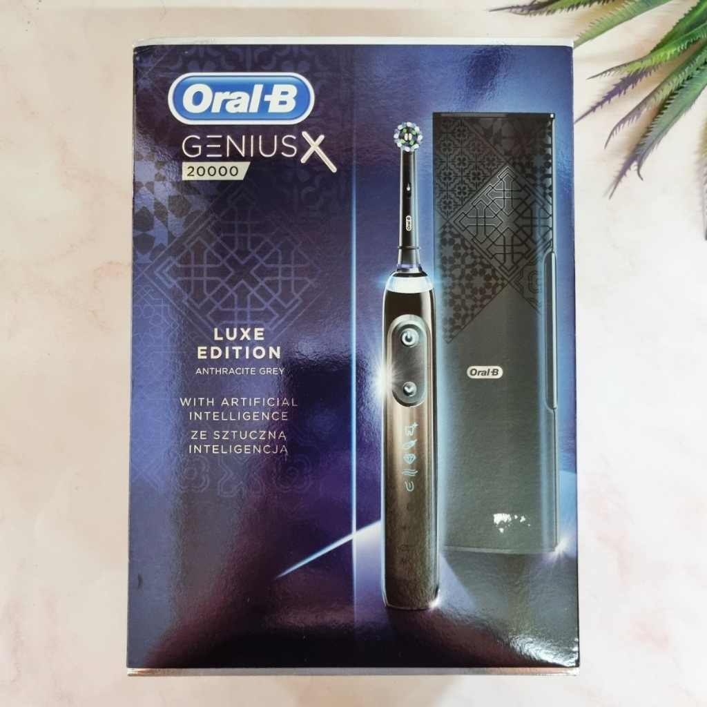[Oral-B®] Genius X 20000 Rechargeable Toothbrush Luxe Edition, Anthracite Grey ออรัล-บี จีเนียส แปรงสีฟันไฟฟ้า
