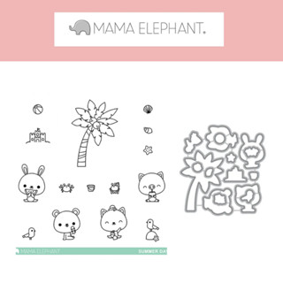 แสตมป์ และ ไดคัท SUMMER DAYS - mama elephant brand