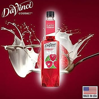 [บ้านกาแฟ] Davinci Gourmet Strawberry Syrup ดาวินชี่ ไซรัป สตรอว์เบอร์รี่ 750 ML.