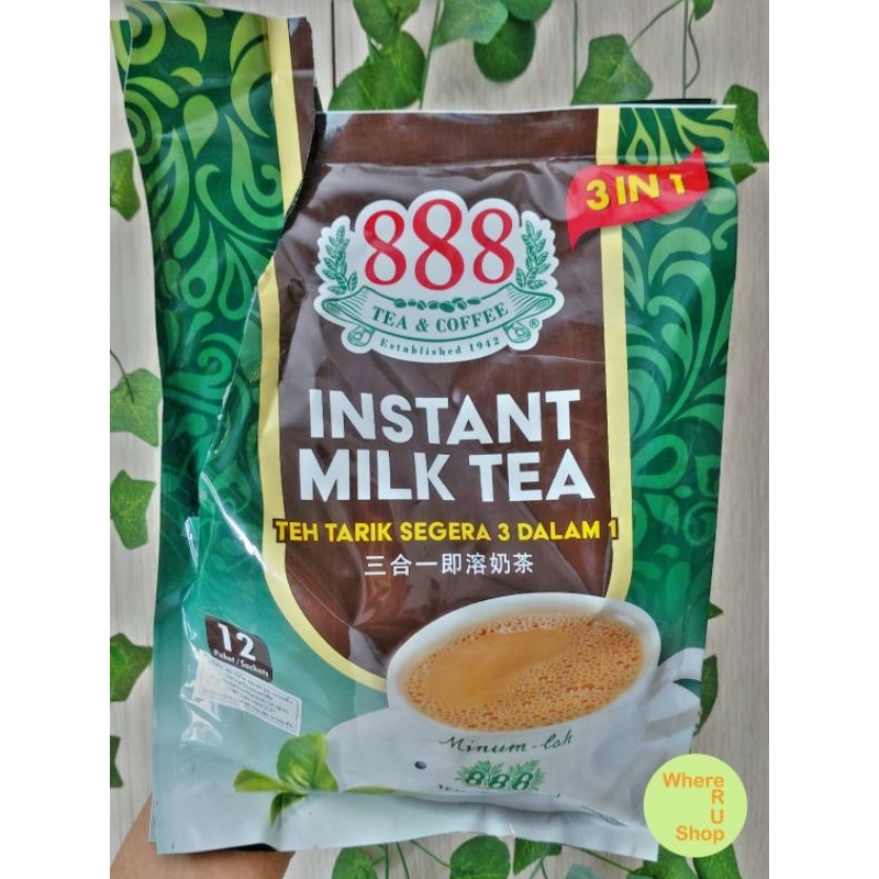 ชานม​ 888 3in1 INSTANT MILK​ TEA ชามาเลย์​ อร่อยมากชงง่าย