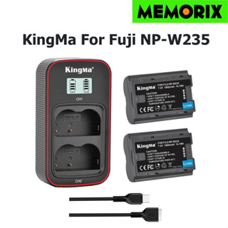 Kingma Fuji NP-W235 Battery 1960mAh, includes a battery protective box for Fuji X-T4 X-H2s