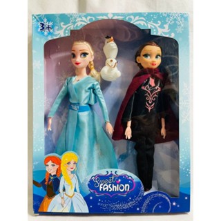 (SET 2) ตุ๊กตาโฟรเซ่น Frozen 2 Sweet Fashion Babies เอลซ่ากับแอนนา ในกล่องมีตุ๊กตา 2 ตัว มาพร้อมโอลาฟ ตุ๊กตาบาร์บี้