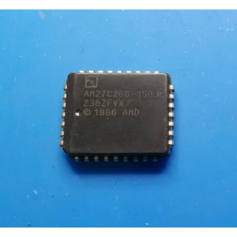 ไอซี IC AMD AM27C256-150JC 256 Kilobit (32K x 8-bit) CMOS EPROM 32-Pin PLCC
