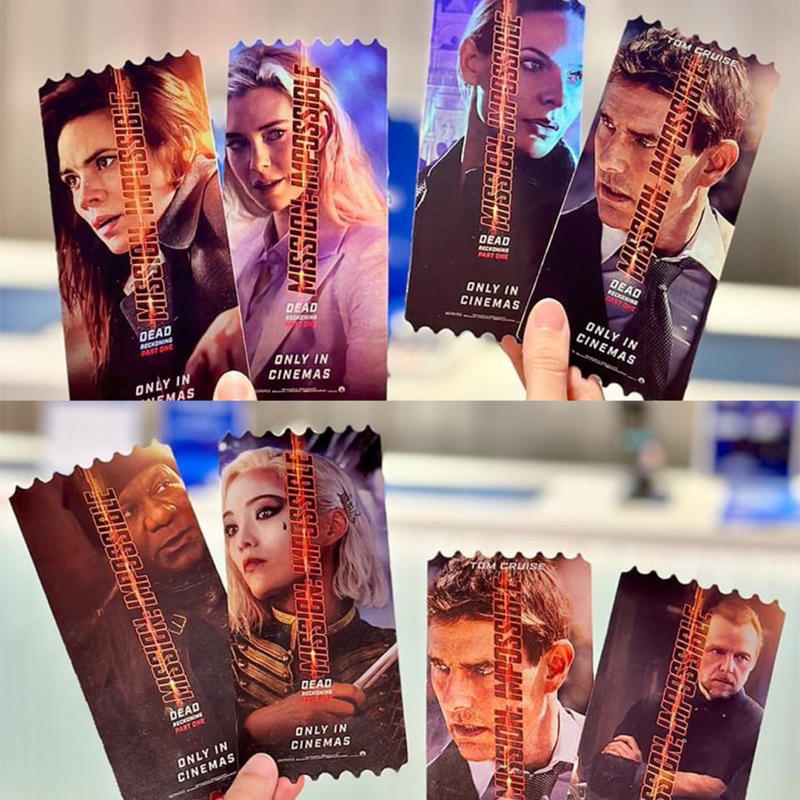 (แถมบัตรเปล่า*) ครบชุด Collectible ticket mission impossible การ์ดวิบวับ ตั๋ววิบวับ Sf แท้ (ไว้สะสม 