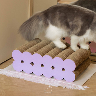 mini.c Lilac FLORA cat scratcher - ที่ลับเล็บแมว ที่ฝนเล็บแมว ที่ขวนเล็บแมว ของเล่นแมว ที่นอนแมว ทรงดอกไม้ รุ่นฟลอร่า