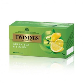 ชา ทไวนิงส์ กรีนที แอนด์ เลมอน 25 ซอง Twining Green Tea &amp; Lemon 25 Sachets