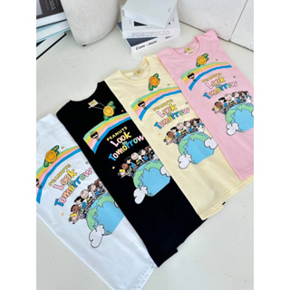 พร้อมส่ง🧸เสื้อยืดโอเวอร์ไซส์ TAS พีนัท tomorrow