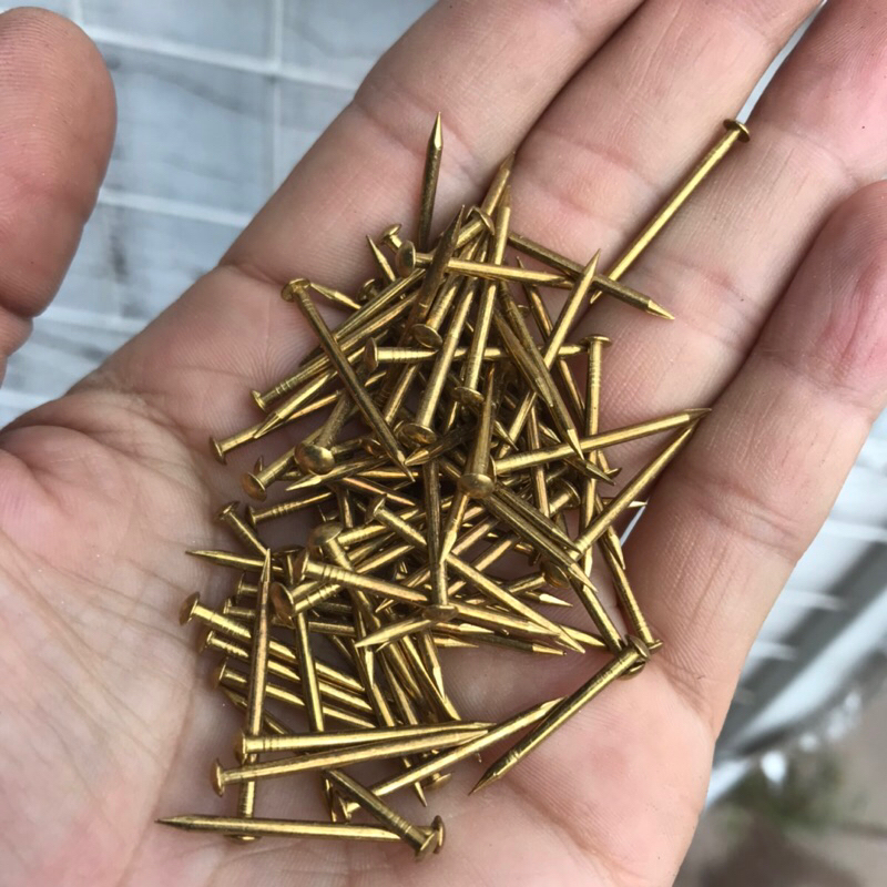 Brass nail ตะปูทองเหลือง ยาว 2 ซม