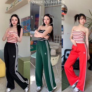 💫พร้อมส่ง💫ADS sweatpants • กางเกง วอร์ม ขายาว เอวสูง แบรนด์ดังสุดฮิต ดีเทลงานปักโลโก้ แต่งแถบด้านข้าง3ขีด everyday look