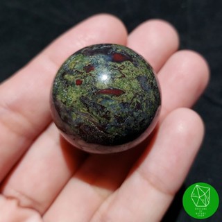 หินแจสเปอร์เลือดมังกรทรงกลม Dragon Blood Jasper