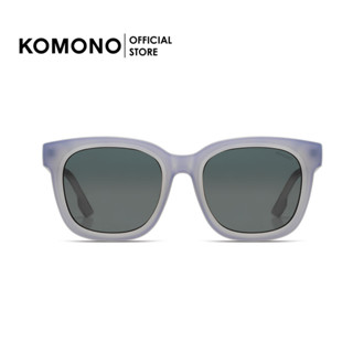 KOMONO Sienna Sky Matte Gradient แว่นกันแดด ทรงสี่เหลี่ยม oversize สีม่วงไล่ด้าน