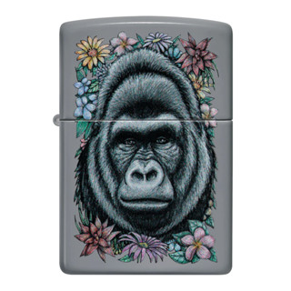 Zippo ไฟแช็กรุ่น CI418222 Floral Gorilla Design ของแท้ รับประกันตลอดชีวิต นำเข้าและจำหน่ายโดยตัวแทนจำหน่าย